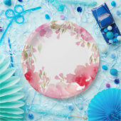 Assiettes En Carton Foliage aquarelle (Fête)