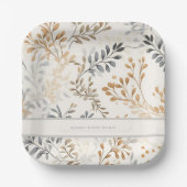 Assiettes En Carton Foliage d'automne moderne (Recto)