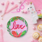 Assiettes En Carton Foliage de Noël - Amour (Fête)