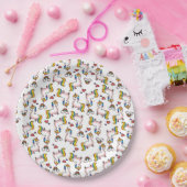 Assiettes En Carton Folie de Llamacorn (Fête)