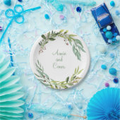 Assiettes En Carton Folithe d'aquarelle (Fête)