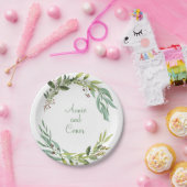 Assiettes En Carton Folithe d'aquarelle (Fête)