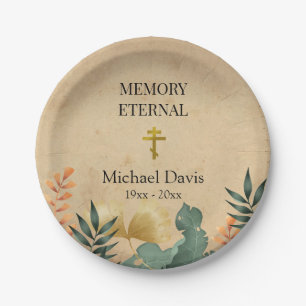 Assiettes En Carton Folithe d'automne Orthodoxe Christian Funeral