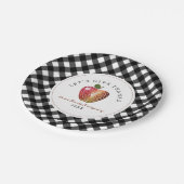 Assiettes En Carton Folk Art Apple a plaidé Thanksgiving (Angle)