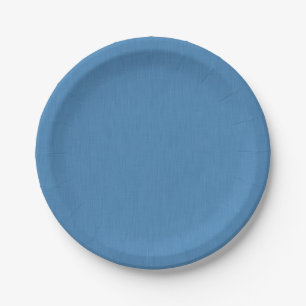 Assiettes En Carton Fond texturé bleu simple et calme