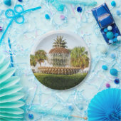 Assiettes En Carton Fontaine d'ananas de Sc de Charleston, parc de (Fête)