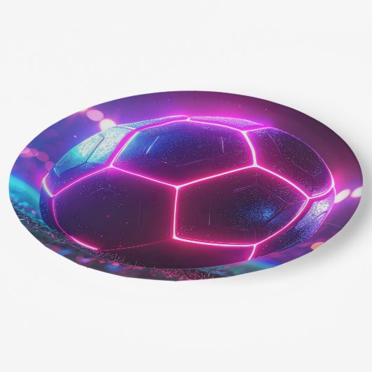 Assiettes En Carton Football (Angle)