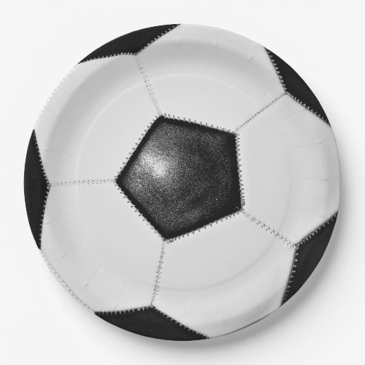 Assiettes En Carton Football (Devant)