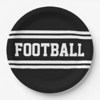 FOOTBALL Bold Athlétique Noir Blanc Stripes de cou