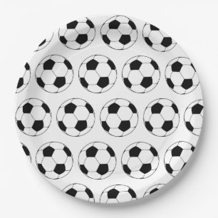 Assiettes En Carton Football de football moderne