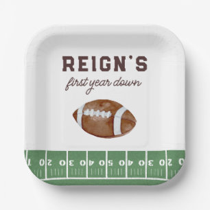 Assiettes En Carton Football garçon première année bas 1er anniversair