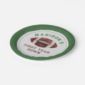 Assiettes En Carton Football Première année en bas fête d'anniversaire (Angle)