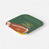 Assiettes En Carton Football Rétro Première année en bas Anniversaire (Angulaire)