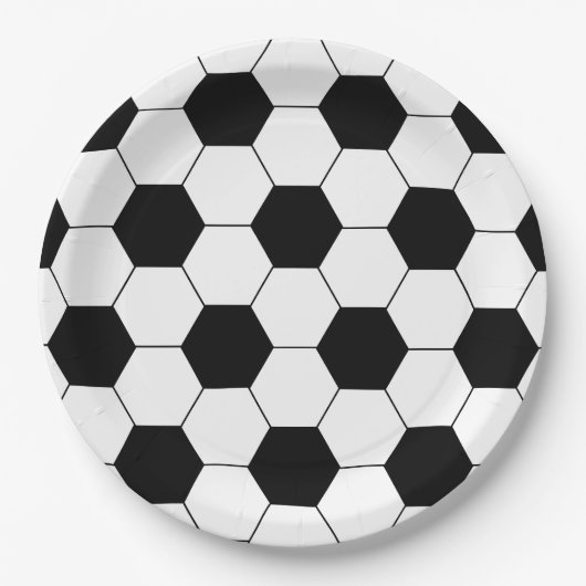 Assiettes En Carton Football Thème Anniversaire (Devant)