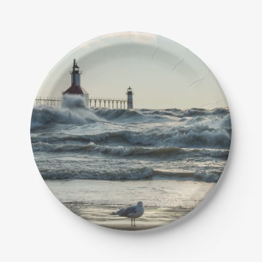 Assiettes En Carton Force derrière la beauté (Devant)