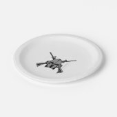 Assiettes En Carton Force militaire (Angle)