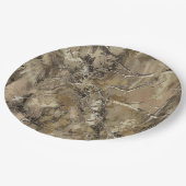 Assiettes En Carton Forest Camo Pattern (Angle)