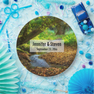 Assiettes En Carton Forest Creek Belle nature Mariage photo