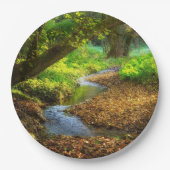 Assiettes En Carton Forest Creek Belle nature Paysage Photo (Devant)
