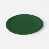 Assiettes En Carton Forest Green moderne personnalisable (Angle)