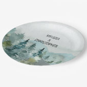 Assiettes En Carton Forest Wonder Rustic Pine Mariage (Angle)