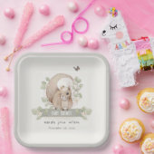 Assiettes En Carton Forêt boisée mignonne Baby shower d'écureuil flora (Fête)