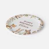 Assiettes En Carton Forêt d'Anniversaire (Angle)