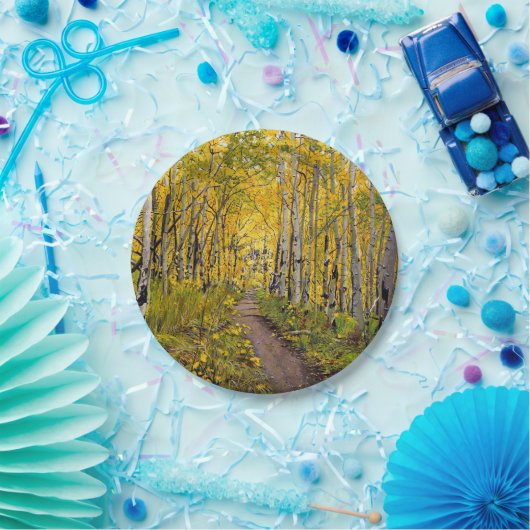 Assiettes En Carton Forêt d'Aspen (Fête)