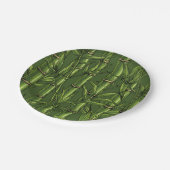 Assiettes En Carton Forêt de bambou en vert (Angle)