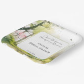 Assiettes En Carton Forêt de printemps rustique Forêt de bois (Angulaire)