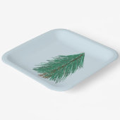 Assiettes En Carton Forêt de sapin (Angulaire)