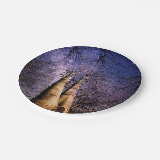 Assiettes En Carton Forêt enchantée (Angle)