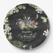 Assiettes En Carton Forêt enchantée Animaux de forêt Anniversaire (Devant)