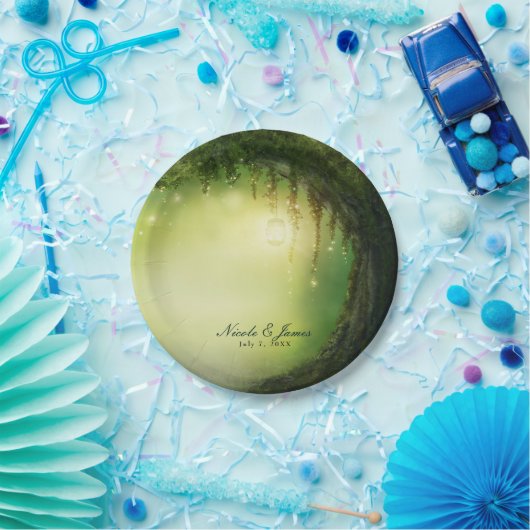 Assiettes En Carton Forêt Enchantée Réception de mariage rustique (Fête)