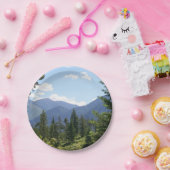 Assiettes En Carton Forêt et Montana Vue Pittoresque (Fête)