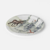 Assiettes En Carton Forêt forestière | Baby shower animal (Angle)