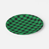 Assiettes En Carton Forêt Green Buffalo Country Lumberjack Plaid (Angle)