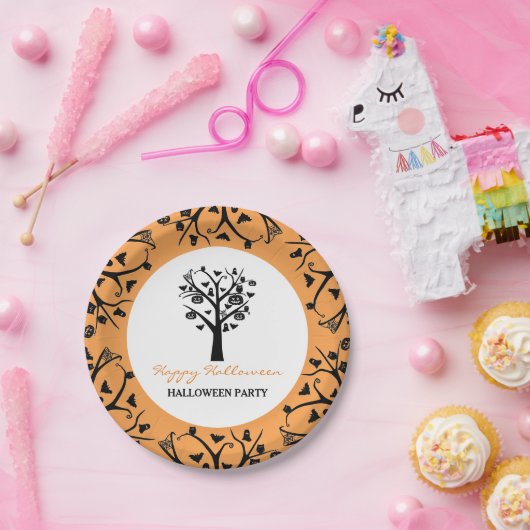Assiettes En Carton Forêt hantée, Halloween (Fête)