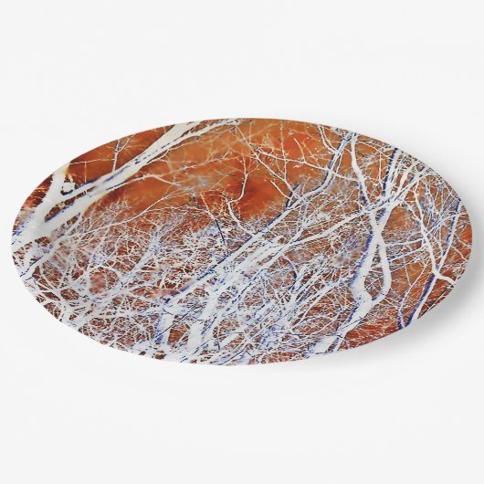 Assiettes En Carton Forêt squelettique II (Angle)