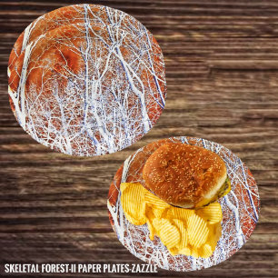 Assiettes En Carton Forêt squelettique II