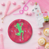 Assiettes En Carton Forêt tropicale de grenouilles (Fête)