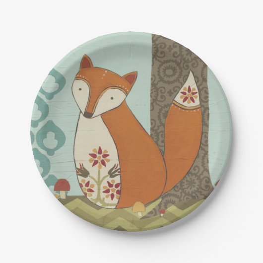 Assiettes En Carton Forêt Whimsy IV (Devant)