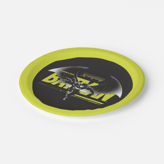 Assiettes En Carton Forever Batman Atteindre Graphisme (Angle)