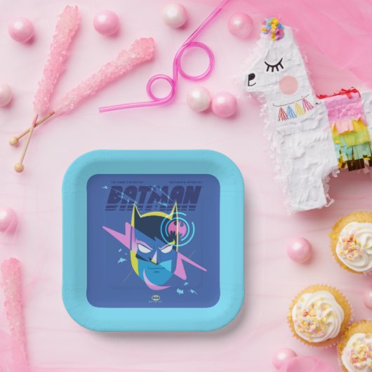 Assiettes En Carton Forever Batman Light Up Head Graphic (Fête)