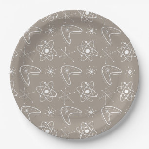 Assiettes En Carton Formes atomiques MidCentury Moderne MCM de Noël