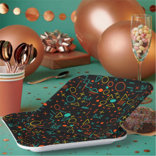 Assiettes En Carton Formes géométriques