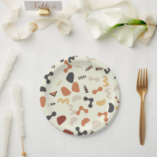 Assiettes En Carton Formes géométriques Plaques de fête d'anniversaire