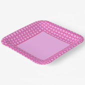 Assiettes En Carton Formes géométriques roses (Angulaire)