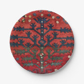 Assiettes En Carton Formes géométriques rouges pures Persian III  (Devant)