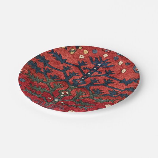 Assiettes En Carton Formes géométriques rouges pures Persian III (Angle)